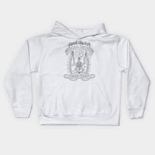 Tarot-Dactyl Whiteout Kids Hoodie